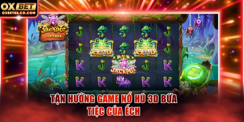 Tận hưởng game nổ hũ 3D Bữa tiệc của ếch
